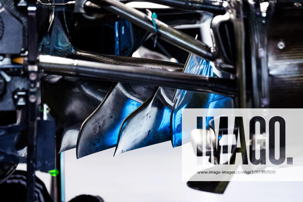 F1 - SAUDI ARABIAN GRAND PRIX 2025 Mercedes AMG F1 Team W16, mechanical detail of the floor during the Formula 1 STC Saudi Arabian Grand Prix 2025, 5th round of the 2025 FIA Formula One World Championship, WM, Weltmeisterschaft from April 18 to 20, 2025 on the Jeddah Corniche Circuit, in Jeddah, Saudi Arabia - JeddahSaudi Arabia