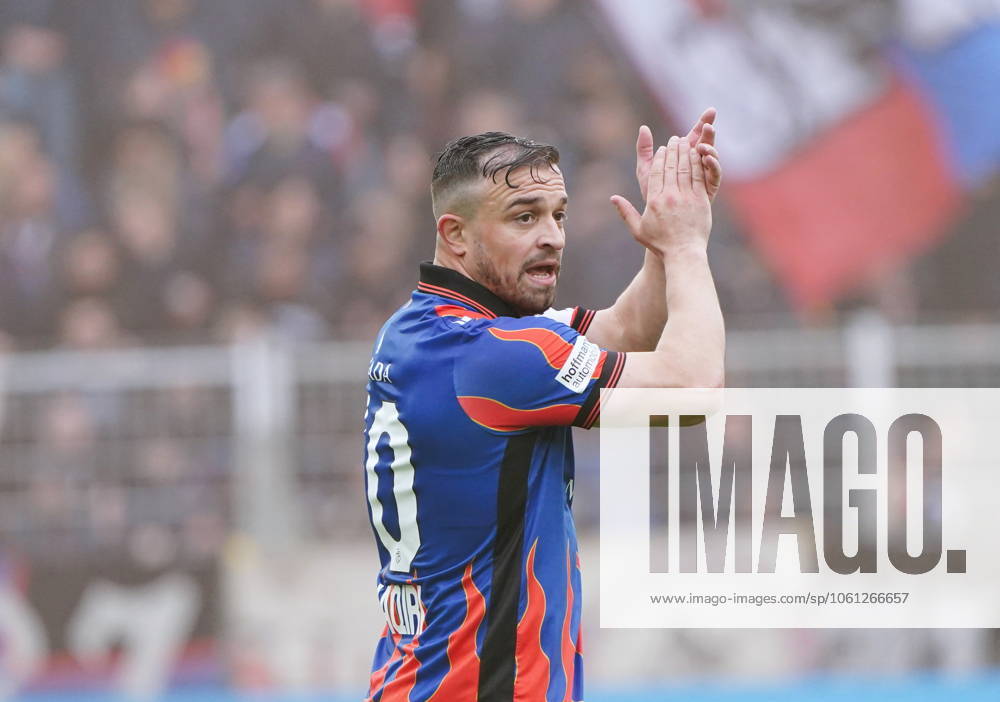 St.Jakob-Park Basel. Fussball Herren Superleague Saison 2024 2025 FC Basel - Yverdon FC 5:0 . Bild : Xherdan Shaqiri (FC Basel) Aktion Einzelbild