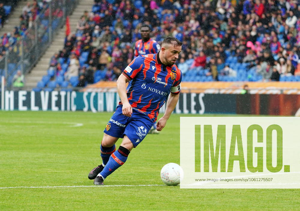 St.Jakob-Park Basel. Fussball Herren Superleague Saison 2024 2025 FC Basel - Yverdon FC 5:0 . Bild : Xherdan Shaqiri (FC Basel) Aktion Gestik