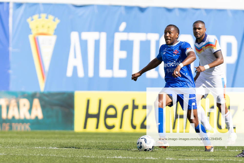 Belenenses midfielder from Cape Verde CUCA (13) in action during the game for Liga 3 between Atletico and Belenenses at Estadio da Tapadinha Lisbon Portugal - ZUMAs359 20250405_zsp_s359_026