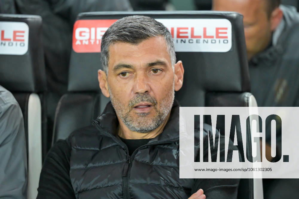 Milan s Head Coach Sergio Conceicao portrait during Udinese Calcio vs AC Milan, Italian soccer Serie A match in Udine, Italy, April 11 2025