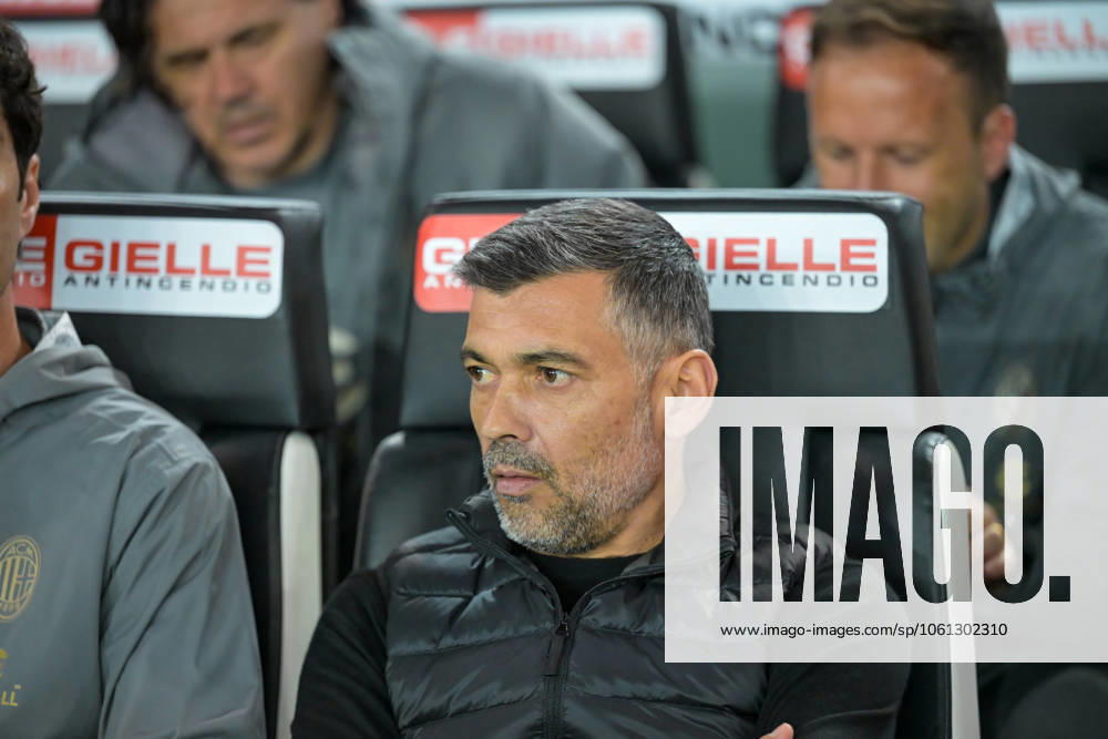 Milan s Head Coach Sergio Conceicao portrait during Udinese Calcio vs AC Milan, Italian soccer Serie A match in Udine, Italy, April 11 2025