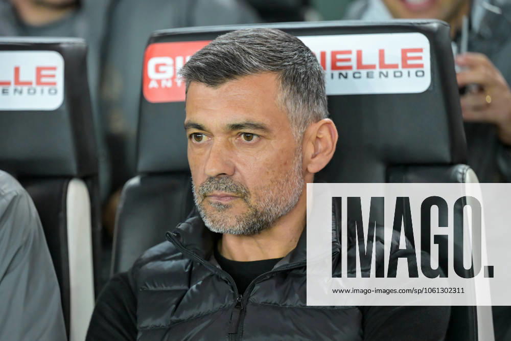 Milan s Head Coach Sergio Conceicao portrait during Udinese Calcio vs AC Milan, Italian soccer Serie A match in Udine, Italy, April 11 2025