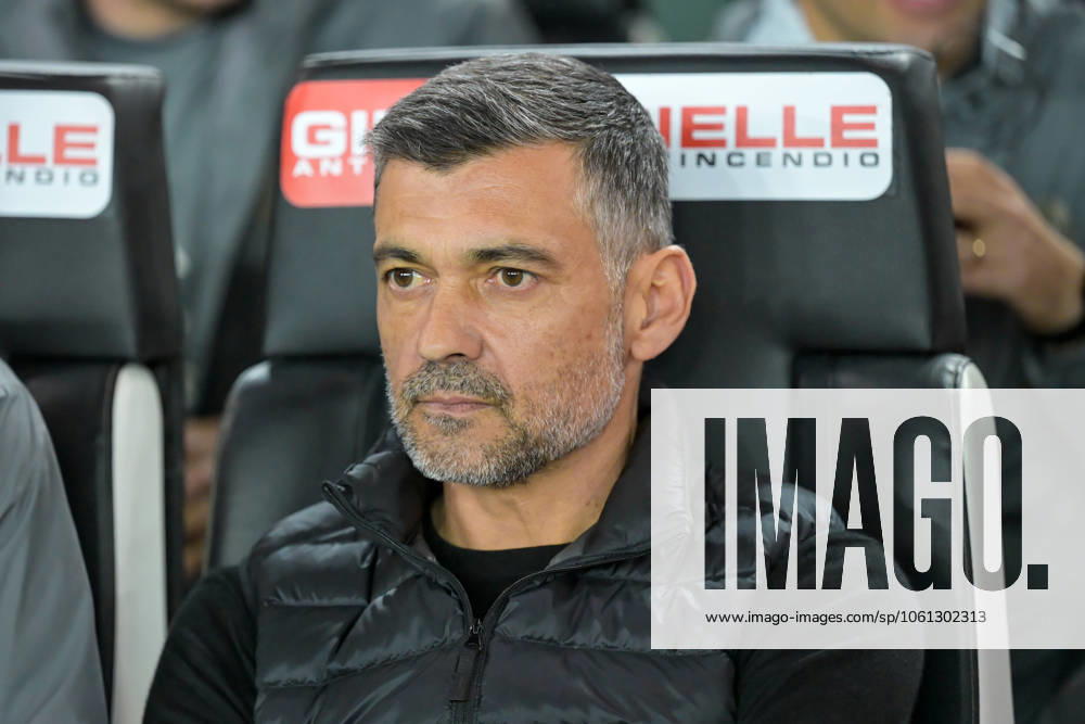 Milan s Head Coach Sergio Conceicao portrait during Udinese Calcio vs AC Milan, Italian soccer Serie A match in Udine, Italy, April 11 2025