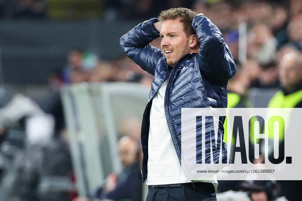UEFA Nations League - 24 25 - Deutschland - Italien am 23.03.2025 im Signal Iduna Park in Dortmund Trainer Coach Julian Nagelsmann (Deutschland) nachdenklich