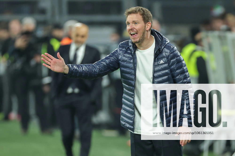 UEFA Nations League - 24 25 - Deutschland - Italien am 23.03.2025 im Signal Iduna Park in Dortmund Trainer Coach Julian Nagelsmann (Deutschland) gibt lautstark Anweisungen