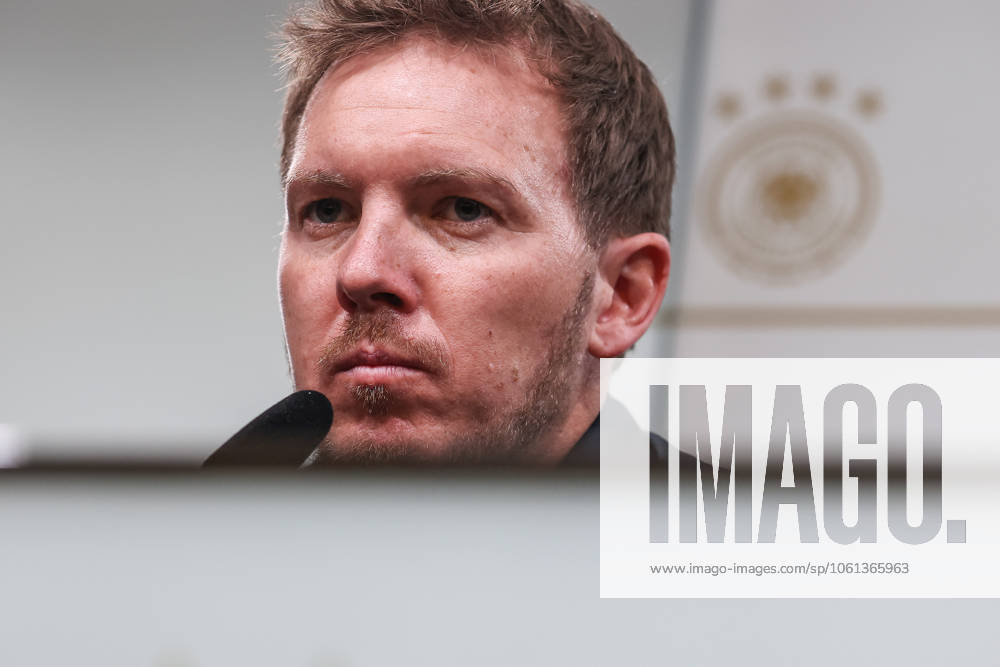 UEFA Nations League - 24 25 - Deutschland - Italien am 23.03.2025 im Signal Iduna Park in Dortmund Trainer Coach Julian Nagelsmann (Deutschland) bei der Pressekonferenz