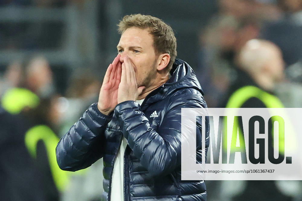 UEFA Nations League - 24 25 - Deutschland - Italien am 23.03.2025 im Signal Iduna Park in Dortmund Trainer Coach Julian Nagelsmann (Deutschland) gibt lautstark Anweisungen