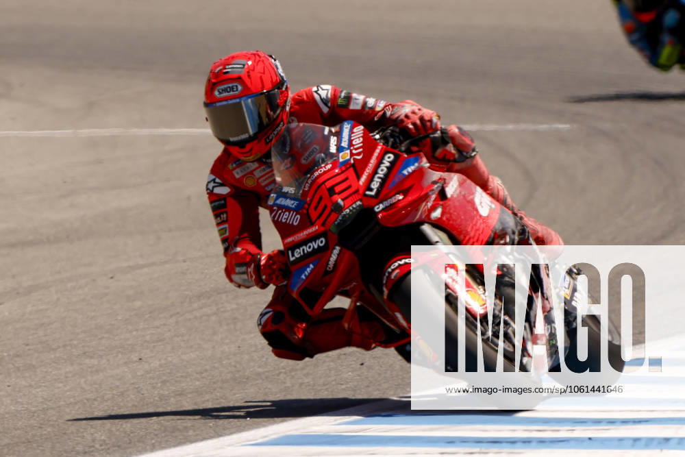 MotoGP Of Spain - Race Marc Marquez of the Ducati Lenovo Team races during the MotoGP of Spain 2025 - Gran Premio Estrella Galicia 0,0 at Circuito de Jerez in Jerez de la Frontera, Spain, on April 27, 2025. Jerez de la Fontrera Spain