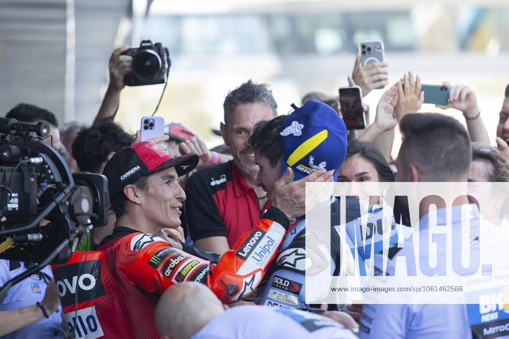 Races of MotoGP Estrella Galicia 0.0 Grand Prix of Spain at Jerez Angel Nieto Circuit, Jerez, Cadiz, 27 April 2025 In picture: Alex Marquez and Marc Marquez Carreras del Gran Premio Estrella Galicia 0.0 de MotoGP de Espana en el Circuito de Jerez Angel Nieto, Jerez, Cadiz, 27 de Abril de 2025 POOL Circuito de Jerez Angel Nieto Cordon Press Images will be for editorial use only. Mandatory credit: Circuito de Jerez Angel Nieto Cordon Press