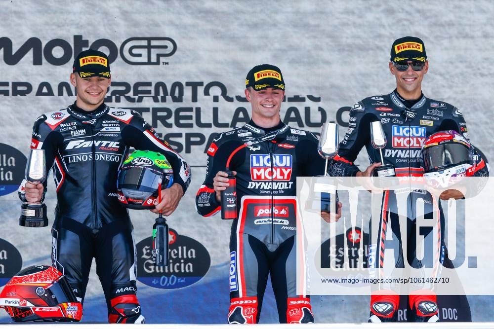 Races of MotoGP Estrella Galicia 0.0 Grand Prix of Spain at Jerez Angel Nieto Circuit, Jerez, Cadiz, 27 April 2025 In picture: Moto2 Manuel Gonzalez , Barry Baltus and Senna Agius Carreras del Gran Premio Estrella Galicia 0.0 de MotoGP de Espana en el Circuito de Jerez Angel Nieto, Jerez, Cadiz, 27 de Abril de 2025 POOL Circuito de Jerez Angel Nieto Cordon Press Images will be for editorial use only. Mandatory credit: Circuito de Jerez Angel Nieto Cordon Press OSCARxDELxPOZO
