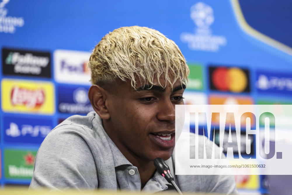 Lamine Yamal of FC Barcelona, Barca attends his press conference, PK, Pressekonferenz during the training day of FC Barcelona ahead the UEFA Champions League, football match against FC Internazionale Milano at Ciudad Esportiva Joan Gamper on April 29, 2025 in Sant Joan Despi, Barcelona, Spain. Sant Joan Despi SPAIN - ZUMAa181 20250429_zaa_a181_070
