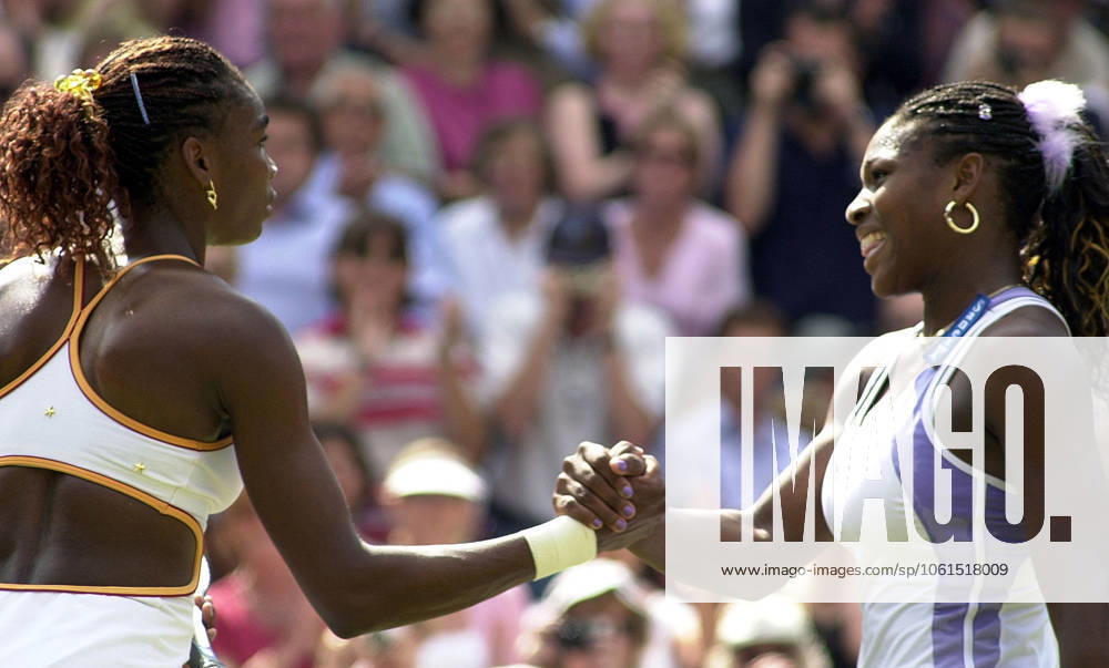 Venus Williams Wimbledon Tennis Championships 2000 Venus Williams wins against Serena Williams at Wimbledon July 2000 Venus Williams after winning the Womens singles match against her sister Serena Williams