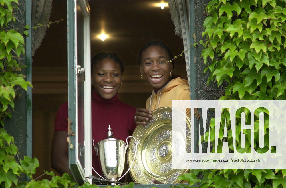 Venus Williams Wimbledon Tennis Championships 2000 Venus Williams and Serena Williams after Womens Doubles Final at Wimbledon Tennis Championships 2000