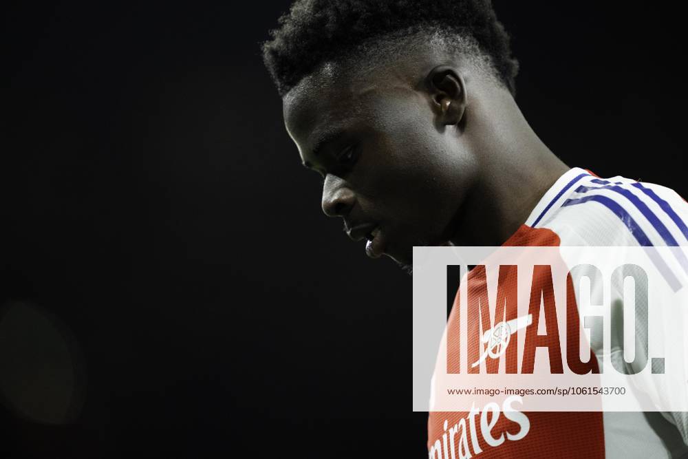 Arsenal FC v Paris Saint-Germain - UEFA Champions League Semi-final First Leg Bukayo Saka during the UEFA Champions League semi-final first leg match between Arsenal and Paris Saint-Germain at Emirates Stadium in London, England, on April 29, 2025.