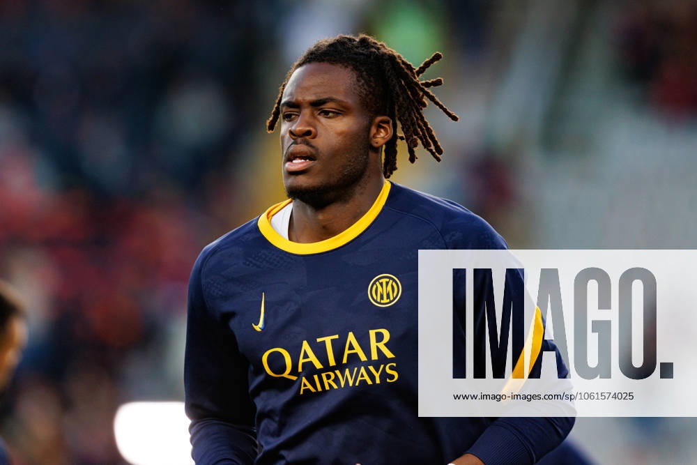 Yann Bisseck seen during UEFA Champions League game between teams of FC Barcelona, Barca and Internazionale Milano (Maciej Rogowski) Barcelona Estadi Olimpic Lluis Companys Spain
