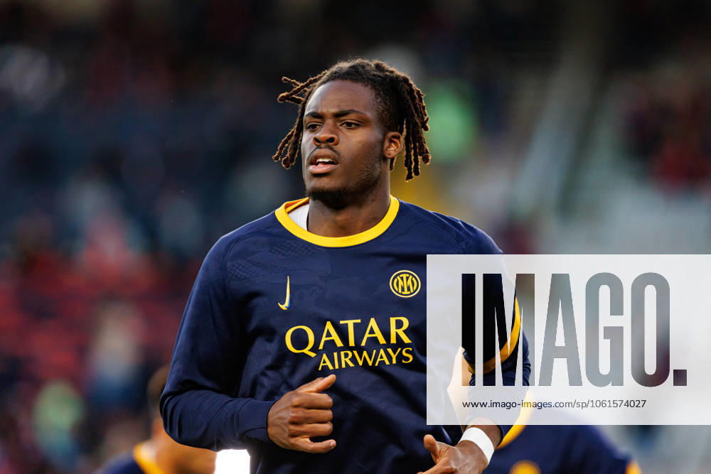 Yann Bisseck seen during UEFA Champions League game between teams of FC Barcelona, Barca and Internazionale Milano (Maciej Rogowski) Barcelona Estadi Olimpic Lluis Companys Spain