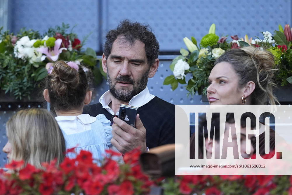 Jorge Garbajosa is seen during the match between Lorenzo Musetti of Italy and Gabriel Diallo of Canada during the Mutua Madrid Open 2025, ATP, Tennis Herren Masters 1000 and WTA, Tennis Damen 1000 tennis tournament, celebrated at Caja Magica on May 01, 2025 in Madrid, Spain. Madrid Spain - ZUMAa181 20250501_zaa_a181_249