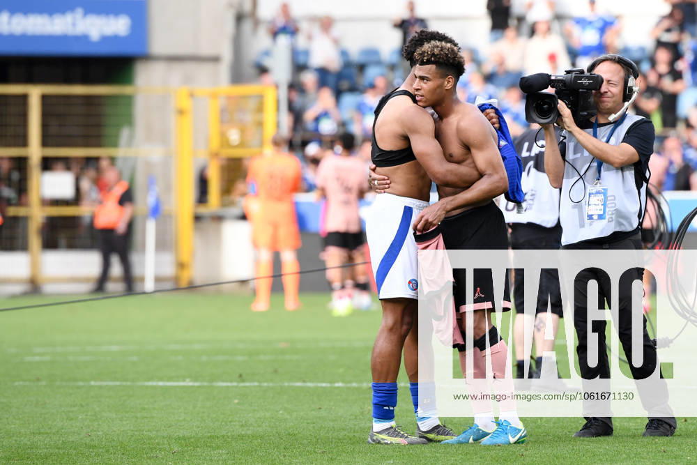 RC Strasbourg Alsace v Paris Saint-Germain - Ligue 1 McDonald s 2024 2025 22 Guela DOUE (rcsa) - 14 Desire DOUE (psg) during the Ligue 1 McDonald s match between Strasbourg and Paris at Stade de la Meinau on May 3, 2025 in Strasbourg, France. Strasbourg France