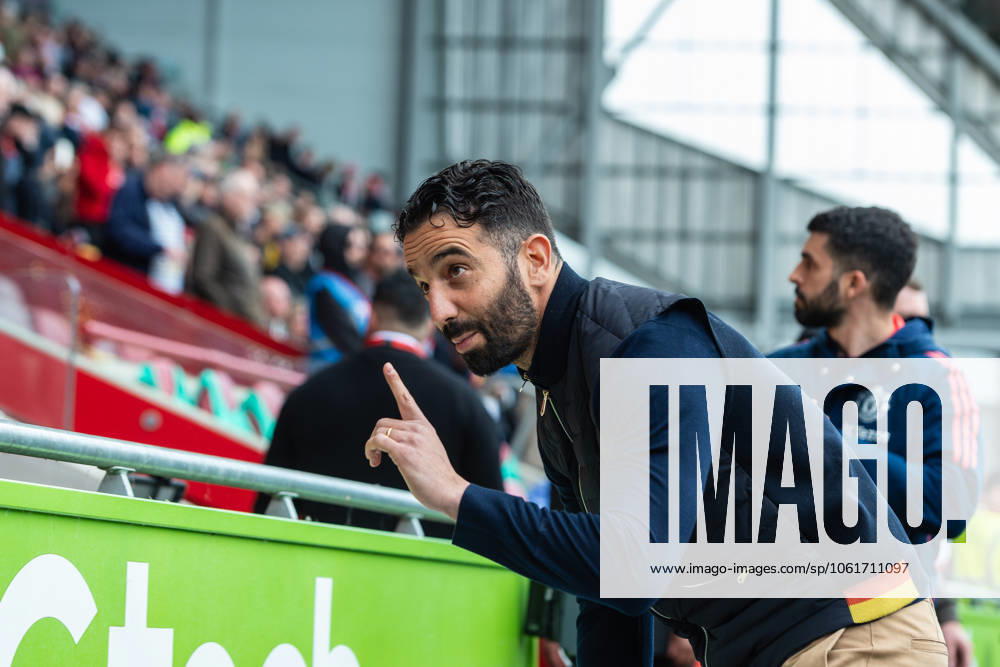 Ruben Amorim, Manager of Manchester United, ManU before the Premier League match between Brentford and Manchester United at the Brentford Community Stadium, Brentford, England on 4 May 2025.
