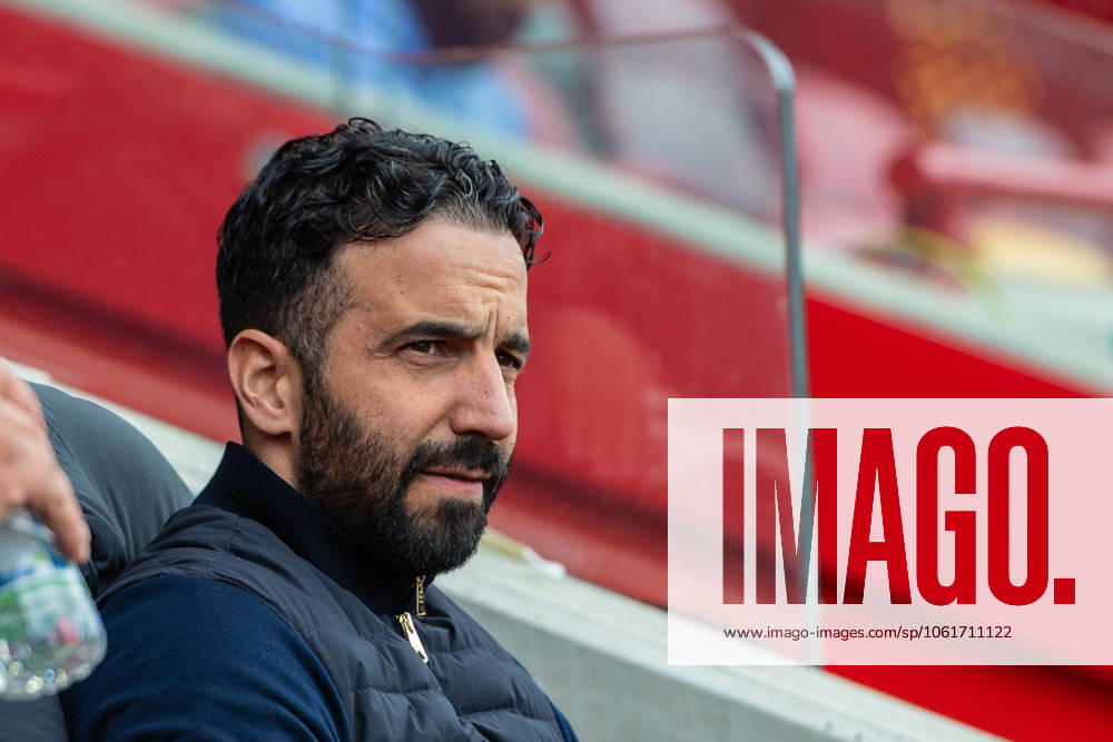 Ruben Amorim, Manager of Manchester United, ManU before the Premier League match between Brentford and Manchester United at the Brentford Community Stadium, Brentford, England on 4 May 2025.