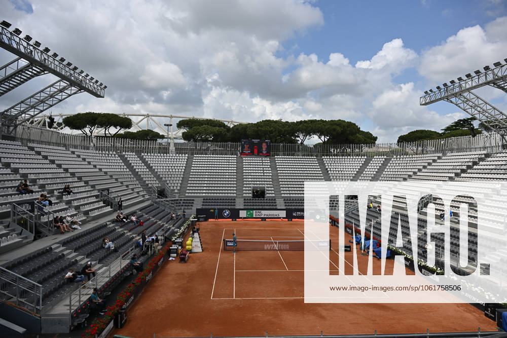 5th May 2025; Foro Italico, Rome, Italy: ATP, Tennis Herren 1000 Masters Rome, Qualifying Day 1; A view of the grand stand during the Internazionali BNL d Italia 2025 tennis tournament ActionPlus12783027 AllShotLive Content restricted for UK based newspaper