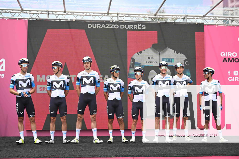 Giro D italia; Tappa 01 Durres - Tirana; 2025, Movistar; Durres;