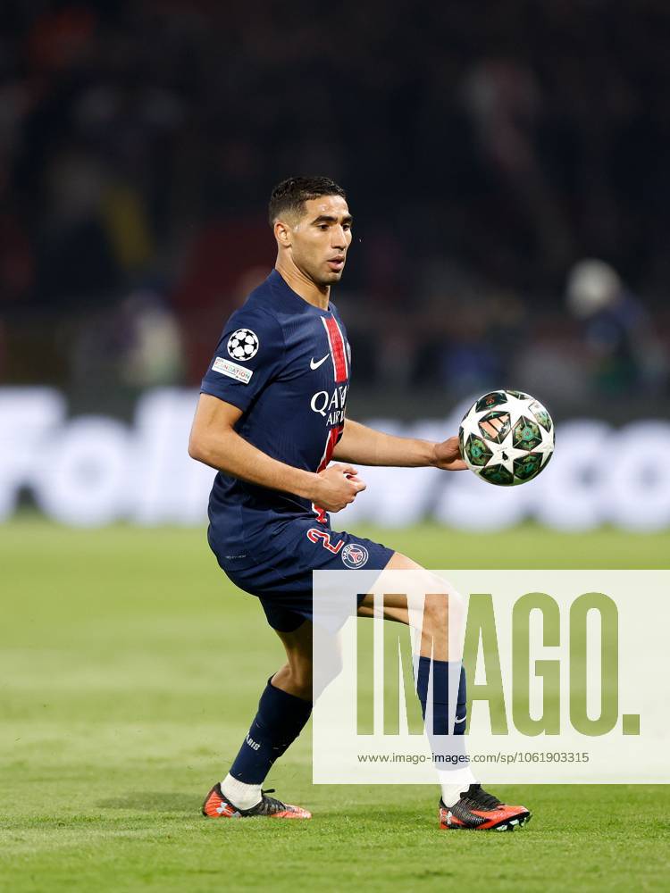 Achraf Hakimi of PSG Paris Saint-Germain v Arsenal, Football, UEFA Champions League, Semi-Final 2nd Leg, Parc des Princes, Paris, France - 07 05 2025 Editorial use only