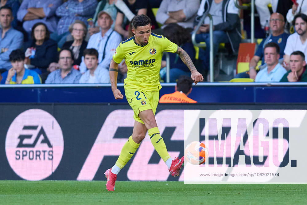 LaLiga EA Sports, Villarreal v Leganes VILLARREAL, SPAIN - MAY 14: Yeremy Pino Right Winger of Villarreal CF in action during the LaLiga EA Sports match between Villarreal FC and Leganes at Estadio de la Ceramica on May 14, 2025 in Villarreal, Spain. (Photo by Jose Torres Photo Players Images Magara Press) Villarreal Estadio de la Ceramica Spain