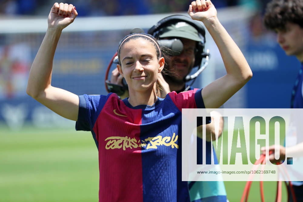 FC Barcelona, Barca Femeni v Athletic Club Femenino - Liga F Aitana Bonmati celebrates at the end of the match between FC Barcelona Femeni and Athletic Club Femenino, corresponding to week 30 of the Liga F, at the Johan Cruyff Stadium in Barcelona, Spain, on May 18, 2025. Barcelona Barcelona Spain
