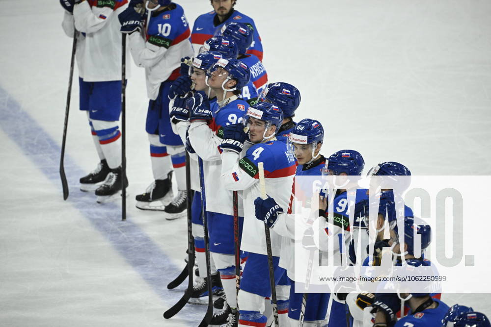 STOCKHOLM, SWEDEN 20250520 Slovakia lost the IIHF Ice hockey, Eishockey World Championship, WM, Weltmeisterschaft group A match between Slovakia and Finland at Avicii Arena in Stockholm, Sweden, on May 20, 2025. STOCKHOLM SWEDEN