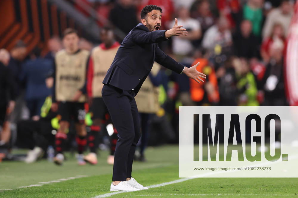 Bilbao, Spain, 21st May 2025. Ruben Amorim manager of Manchester United, ManU during the Tottenham Hotspur vs Manchester United UEFA Europa League Final match at San Mames, Bilbao. Picture credit should read: David Klein Sportimage . SPI_153_DK_Tottenham_Man_Utd SPI-3943-0156