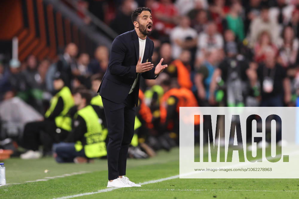 Bilbao, Spain, 21st May 2025. Ruben Amorim manager of Manchester United, ManU during the Tottenham Hotspur vs Manchester United UEFA Europa League Final match at San Mames, Bilbao. Picture credit should read: David Klein Sportimage . SPI_161_DK_Tottenham_Man_Utd SPI-3943-0164