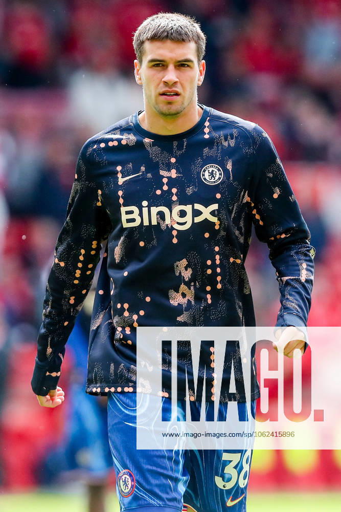 Premier League Nottingham Forest v Chelsea Marc Guiu of Chelsea warms up prior to the Premier League match Nottingham Forest vs Chelsea at City Ground, Nottingham, United Kingdom, 25th May 2025 (Photo by Izzy Poles News Images) Nottingham City Ground Nottinghamshire United Kingdom