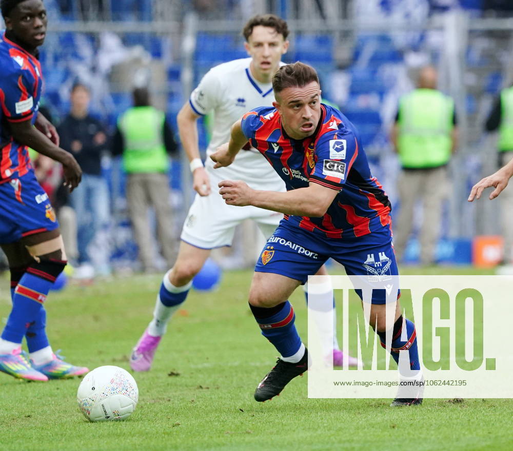 St.Jakob-Park Basel. Fussball Herren Super League Saison 2024 2025 FC Basel - FC Luzern. Bild : Xherdan Shaqiri (FC Basel) Einzelbild Aktion