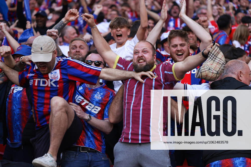 Crystal Palace v Manchester City 17 May 2025, London - FA Cup Final - Crystal Palace v Manchester City - Crystal Palace fans celebrate their first goal - Photo: Jacques Feeney Offside. London UK