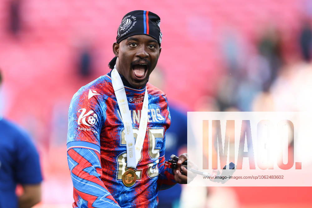 Crystal Palace v Manchester City 17 May 2025, London - FA Cup Final - Crystal Palace v Manchester City - Jean-Philippe Mateta of Crystal Palace celebrates victory - Photo: Jacques Feeney Offside. London UK