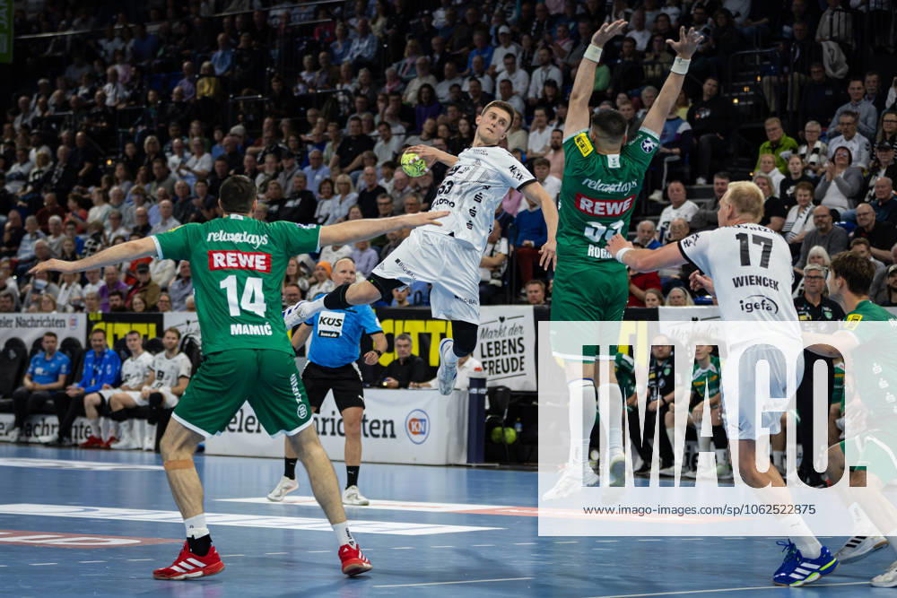 DAIKIN HBL: THW Kiel vs SC DHfK Leipzig; 28.05.25 Nikola Bilyk (Nr.53, THW Kiel) im Angriff DAIKIN HBL: THW Kiel vs SC DHfK Leipzig, Wunderino Arena am 28.05.25