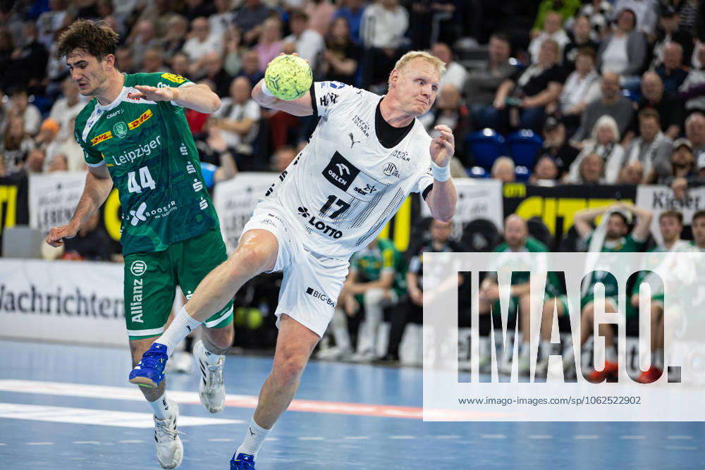 DAIKIN HBL: THW Kiel vs SC DHfK Leipzig; 28.05.25 Patrick Wiencek (Nr.17, THW Kiel) im Angriff DAIKIN HBL: THW Kiel vs SC DHfK Leipzig, Wunderino Arena am 28.05.25