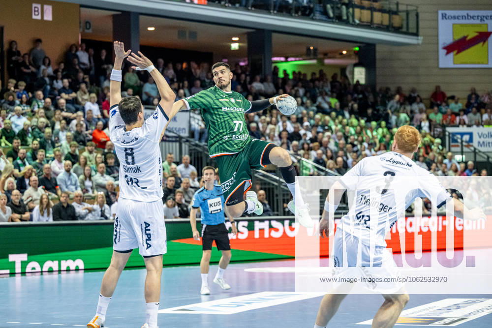 Handball Bundesliga; HSG Wetzlar - TBV Lemgo Lippe, 28.05.25 Stefan Cavor (HSG Wetzlar, 77), Frederik Simak (TBV Lemgo Lippe, 8), Nicolai Theilinger (TBV Lemgo Lippe, 3) Handball Bundesliga; HSG Wetzlar - TBV Lemgo Lippe: Wetzlar, 28.05.25