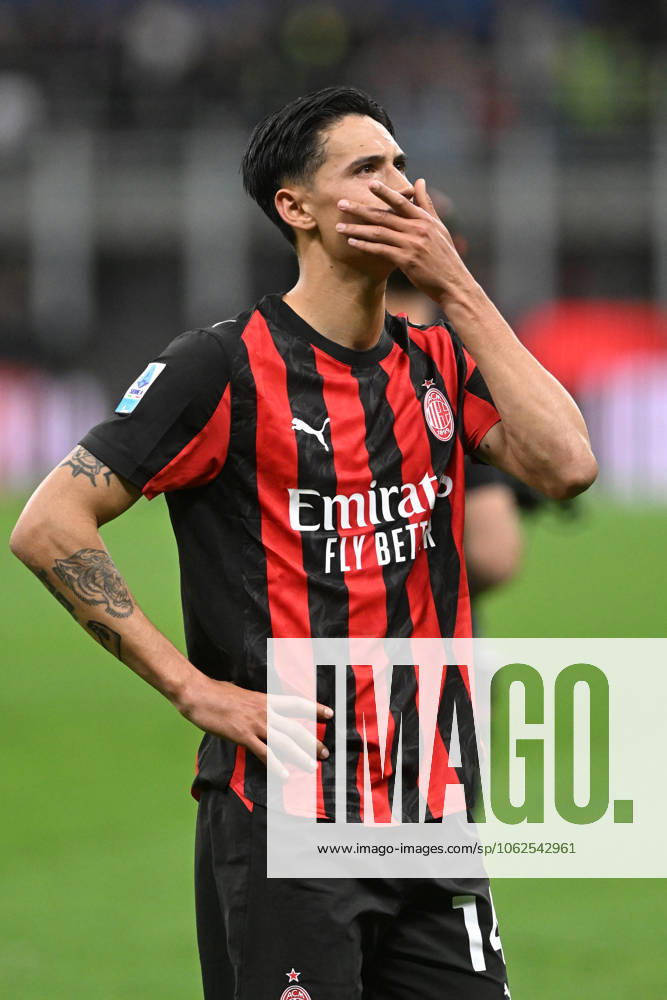 TIJANI REIJNDERS, Serie A 2024-25, Milan-Monza 2-0, Milan New Shirt 2025-26, azione, action, single shot, gesti SERIE A 2024-25 MILAN-MONZA 2-0 Milan Maglia Nuova 2025-26