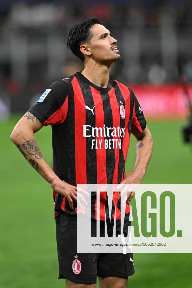 TIJANI REIJNDERS, Serie A 2024-25, Milan-Monza 2-0, Milan New Shirt 2025-26, azione, action, single shot SERIE A 2024-25 MILAN-MONZA 2-0 Milan Maglia Nuova 2025-26