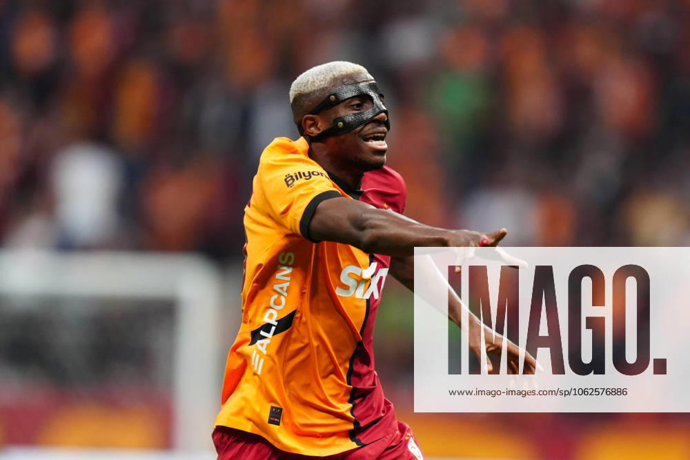 Galatasaray v RAMS Basaksehir - Turkish Super Lig ISTANBUL, TURKIYE - MAY 30: Victor Osimhen of Galatasaray in action during the 38th and final week match of the Turkish Super Lig between Galatasaray and RAMS Basaksehir at RAMS Park in Istanbul, Turkiye on May 30, 2025. Hakan Akgun Anadolu Istanbul Turkey. Editorial use only. Please get in touch for any other usage.