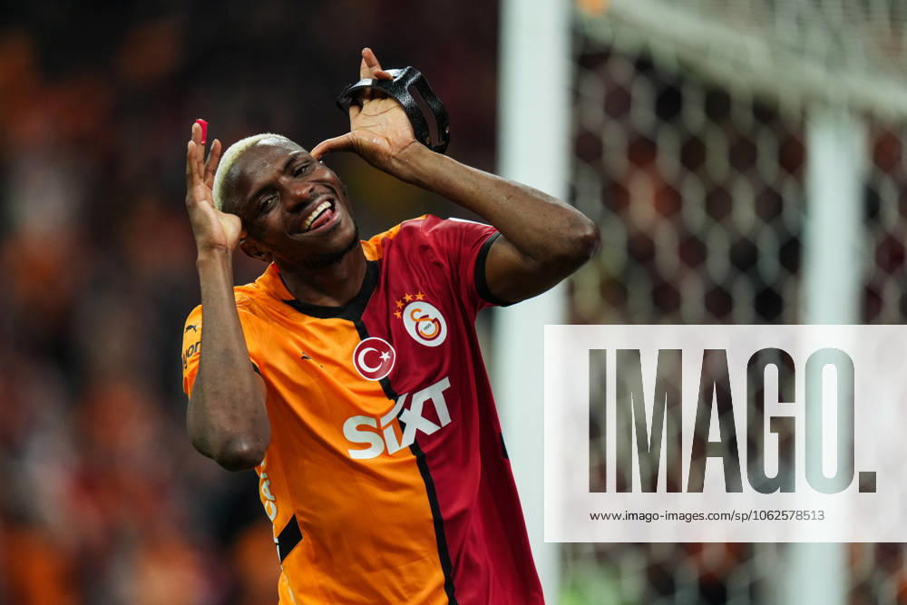 Galatasaray v RAMS Basaksehir - Turkish Super Lig ISTANBUL, TURKIYE - MAY 30: Victor Osimhen of Galatasaray celebrates after scoring a goal during the 38th and final week match of the Turkish Super Lig between Galatasaray and RAMS Basaksehir at RAMS Park in Istanbul, Turkiye on May 30, 2025. Hakan Akgun Anadolu Istanbul Turkey. Editorial use only. Please get in touch for any other usage.