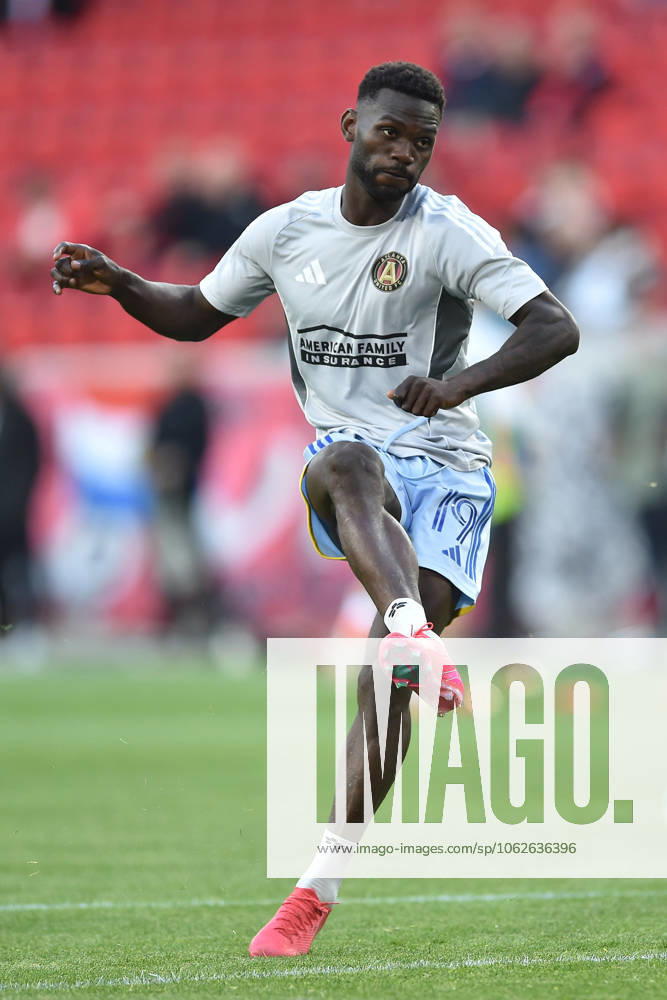 Atlanta United FC forward EMMANUEL LATTE LATH (19) in action at Sports Illustrated Stadium in Harrison New Jersey New York Red Bulls defeat Atlanta United 2 to 0 Harrison USA - ZUMAa301 20250531_aaf_a301_008