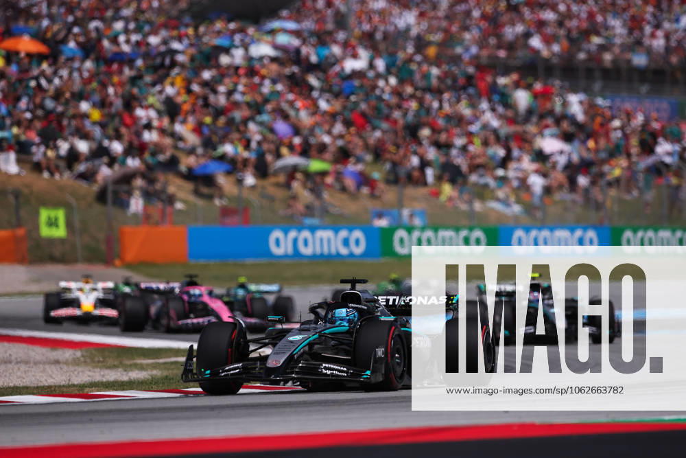 F1 - SPANISH GRAND PRIX 2025 63 RUSSELL George (gbr), Mercedes AMG F1 Team W16, action during the Formula 1 Aramco Gran Premio de Espana 2025, Spanish Grand Prix 2025, 9th round of the 2025 FIA Formula One World Championship, WM, Weltmeisterschaft from May 30 to June 1, 2025 on the Circuit de Barcelona-Catalunya, in Montmelo, Spain - MontmeloSpain