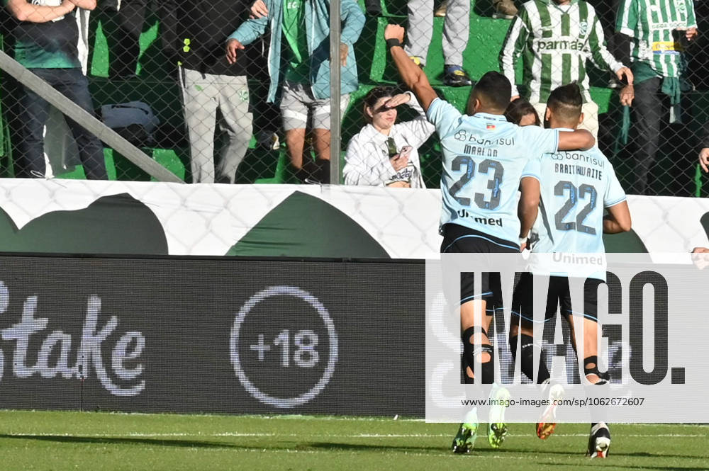 Juventude x Grêmio CAXIAS DO SUL, RS - 01.06.2025: JUVENTUDE X GRêMIO - Images of the football match between Juventude and Grêmio, valid for the 11th round of the 2025 Brazilian Championship, Series A, played at the Alfredo Jaconi Stadium, in Caxias do Sul, RS (01). (Photo: Antà nio Machado Fotoarena) x2747583x Antà nioxMachado