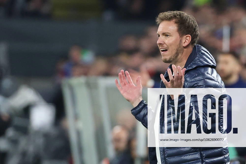UEFA Nations League - 24 25 - Deutschland - Italien am 23.03.2025 im Signal Iduna Park in Dortmund Trainer Coach Julian Nagelsmann (Deutschland) gestikuliert