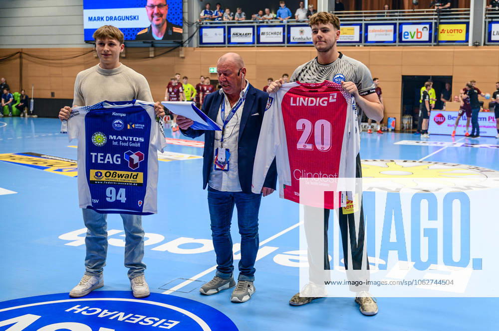Bastian Freitag (TW, ThSV Eisenach) zurück in Eisenach. GER, ThSV Eisenach gegen 1 VfL Potsdam, Handball, 1. Bundesliga, 33.Spieltag, Saison 2024 2025, 04.06.2025 GER, ThSV Eisenach gegen 1 VfL Potsdam, Handball, 1. Bundesliga, 33.Spieltag, Saison 2024 2025, 04.06.2025 Eisenach
