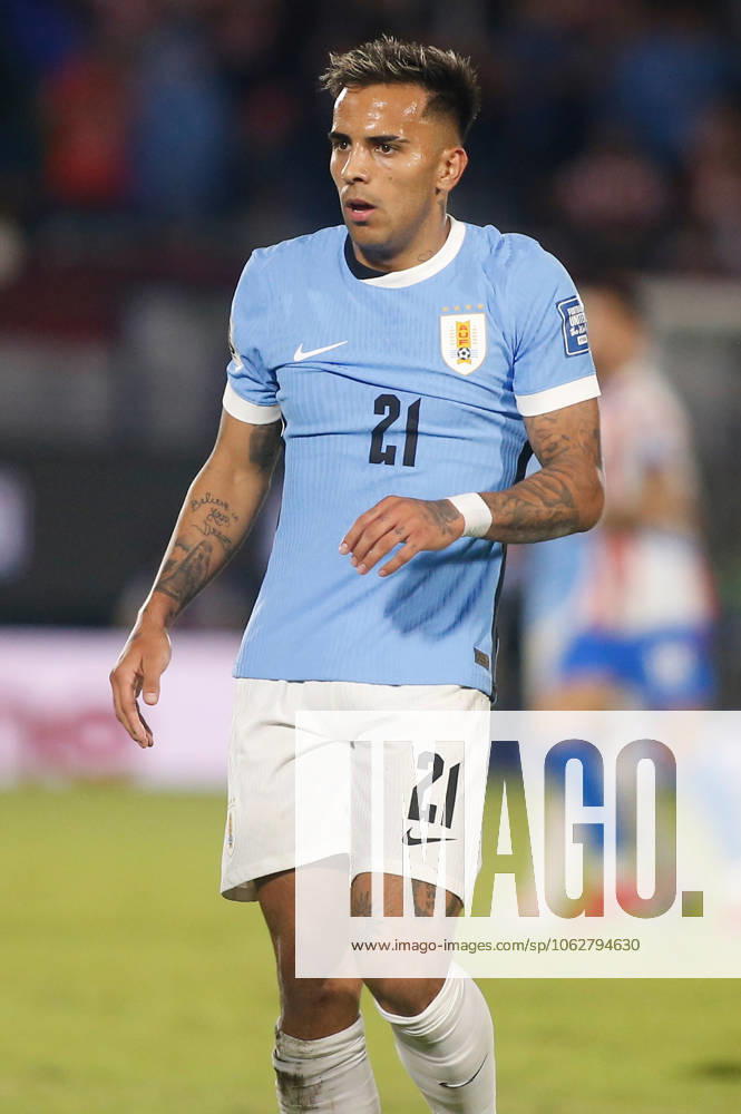 Rodrigo Zalazar of Uruguay national team, Nationalteam during the FIFA World Cup, WM, Weltmeisterschaft, Fussball 2026 Qualifier match between Paraguay and Uruguay at Estadio Defensores del Chaco on June 05, 2025 in Asuncion, Paraguay. National team of Paraguay v Uruguay - FIFA World Cup 2026 Qualifier match